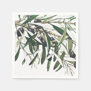 PAPIER NAPKIN: WEIHNACHTEN: OLIVE BRANCH SERVIETTE