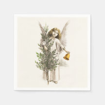 PAPIER NAPKIN : WEINCHRISTMAS ANGEL