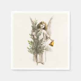 PAPIER NAPKIN : WEINCHRISTMAS ANGEL SERVIETTE
