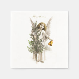 PAPIER NAPKIN : WEINCHRISTMAS ANGEL SERVIETTE