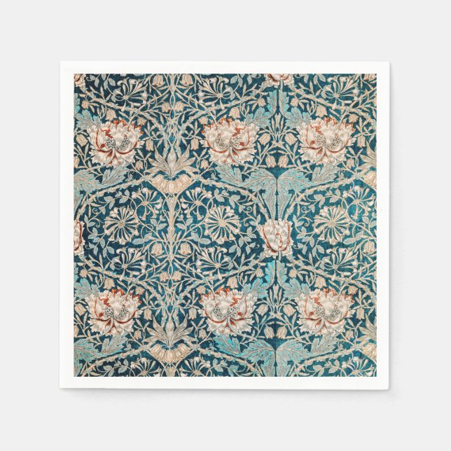 PAPIER NAPKIN : WILLIAM MORRIS : HONEYSUCKLE SERVIETTE (Vorderseite)