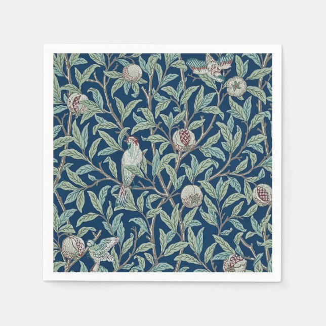 PAPIER NAPKIN : WILLIAM MORRIS : POMEGRANATE SERVIETTE (Vorderseite)