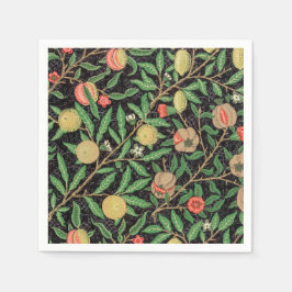 PAPIER NAPKIN : WILLIAM MORRIS : POMEGRANATE SERVIETTE