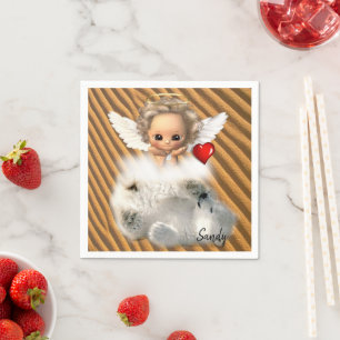 Papier Napkins, Angel-Polar-Bär Serviette