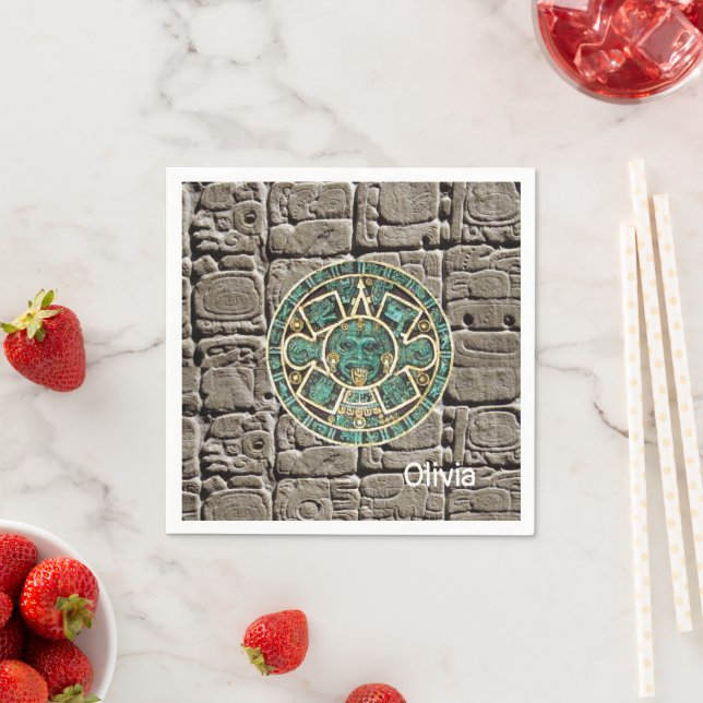 Papier Napkins, Azteken Serviette (Beispiel)