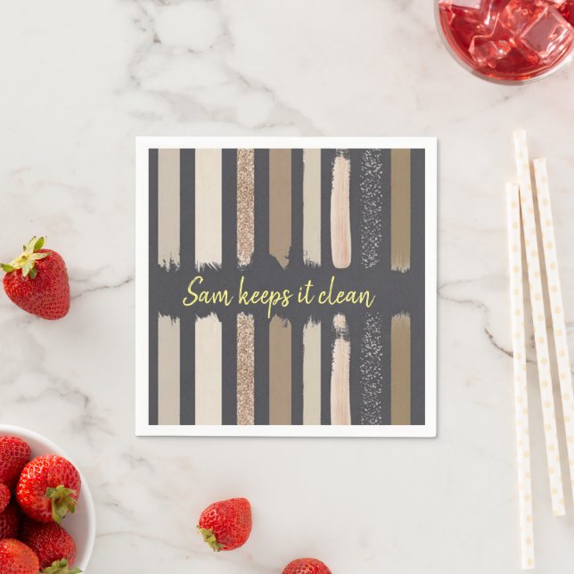Papier Napkins, braun Serviette (Beispiel)