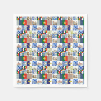Papier "Napkins" - Flagge Portugals und Flagge der Serviette