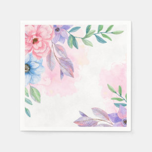 Papier Napkins-Floral Print Serviette