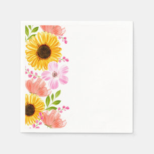Papier Napkins-Floral Print Serviette