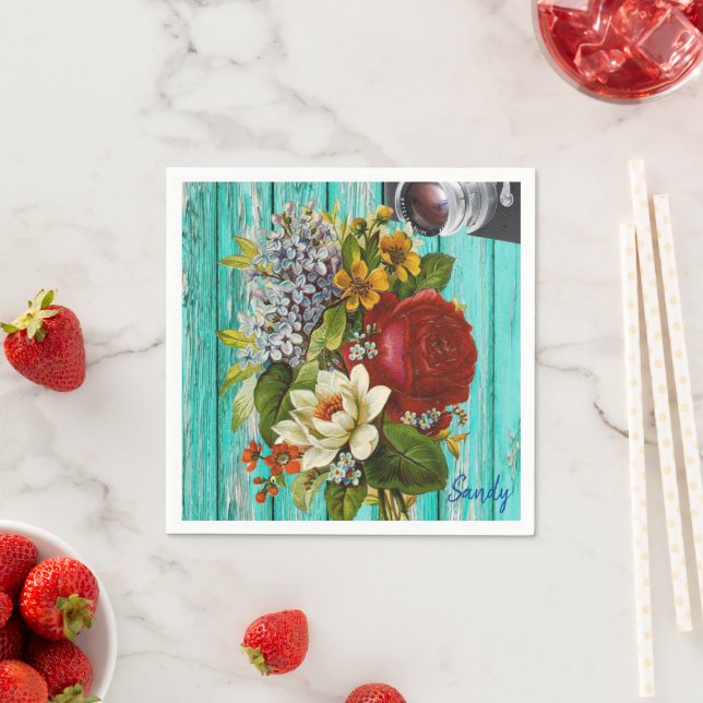 Papier Napkins, floral Serviette (Beispiel)