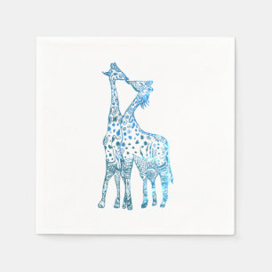 Papier Napkins, Giraffen Kiss Serviette