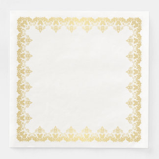 Papier - Napkins-Gold-Grenze Serviette