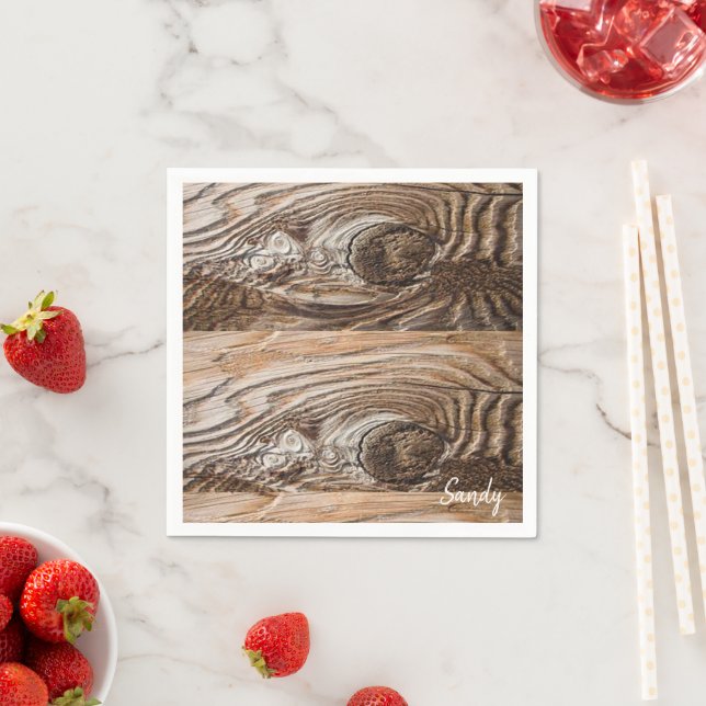Papier Napkins, Holz Serviette (Beispiel)