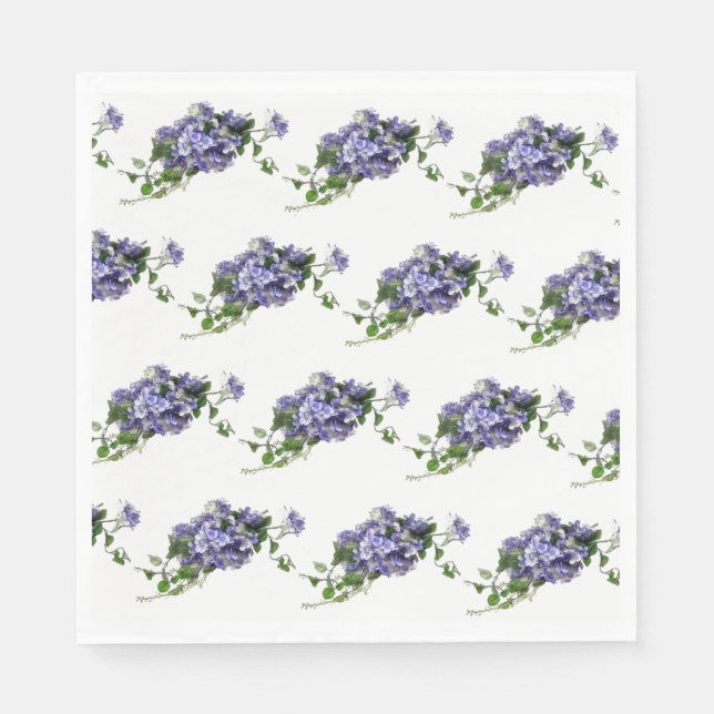 Papier Napkins-Hydrangeas Serviette (Vorderseite)