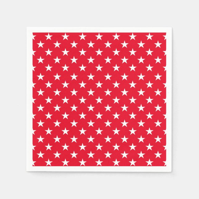Papier Napkins-Patriotische Sterne Serviette (Vorderseite)