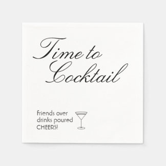 Papier Napkins, Standardcocktail Serviette