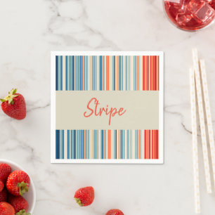Papier Napkins, Streifen Serviette