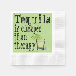 PAPIER NAPKINS - TEQUILA, KÄPFER ALS THERAPIE SERVIETTE