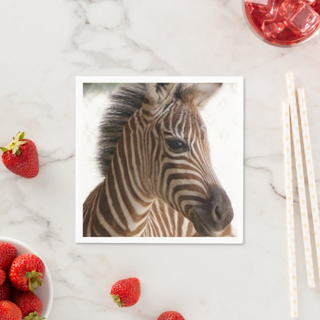 Papier Napkins, Zebra Serviette (Beispiel)