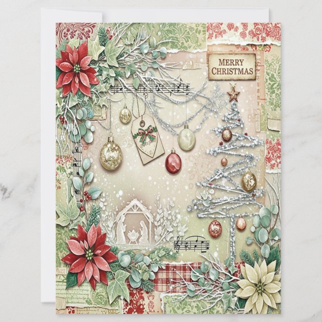 Papier Nativity Christmas craft paper (Devant)