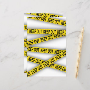 Papier Ne pas rester à l'écart ne pas traverser la bande