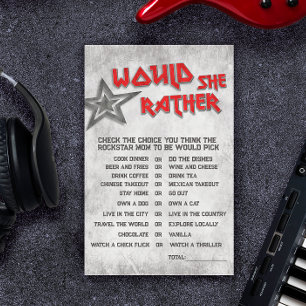 Papier Née à Rock - Elle préfère