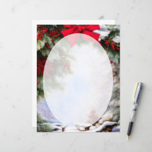 Papier Neige et baies forment un arc de Noël