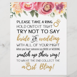 Papier N'essayez pas de dire pancarte de jeu de mariage