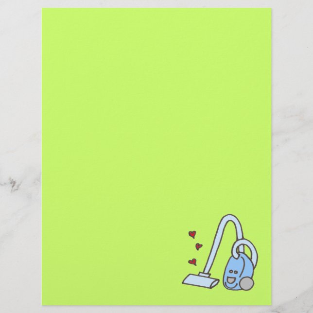 Papier Nettoyeur de vide avec coeur (Devant)
