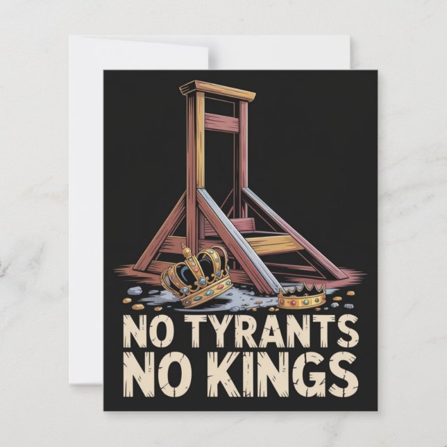 Papier No Tyrants No Kings (Devant)