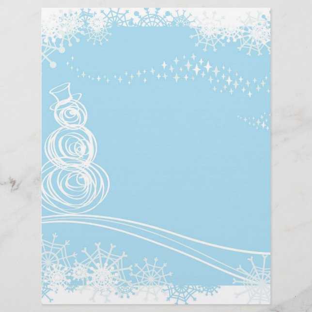 Papier Noël bleu (Devant)