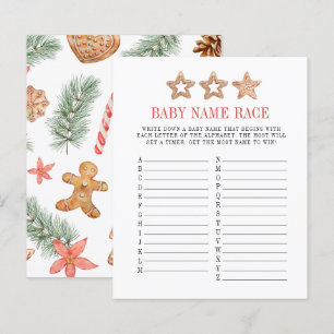 Papier Noël Cookie Hiver Nom de la race Jeu