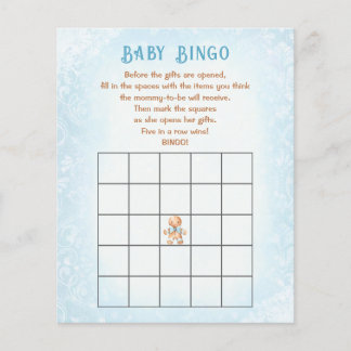 Papier Noël Garçon Baby shower Jeu Bingo bébé Bingo