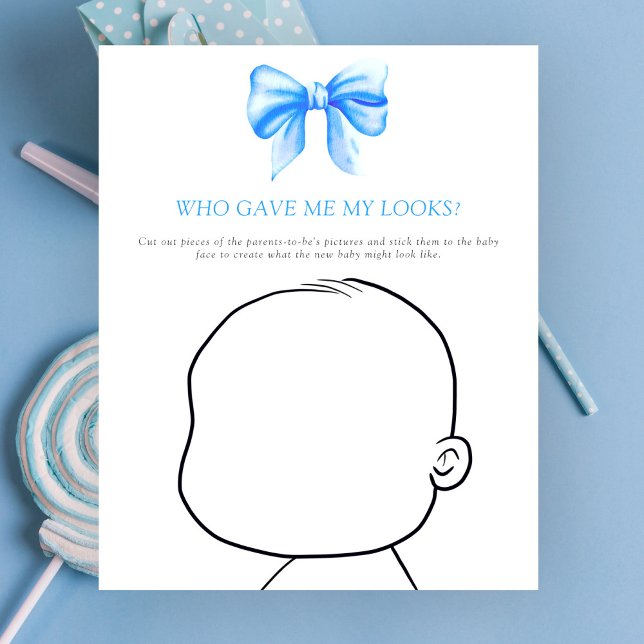 Papier Nœud - Qui m'a donné mon jeu de bébé au look craqu (Créateur téléchargé)