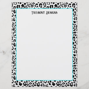Papier noir et gris Poster de animal contemporain