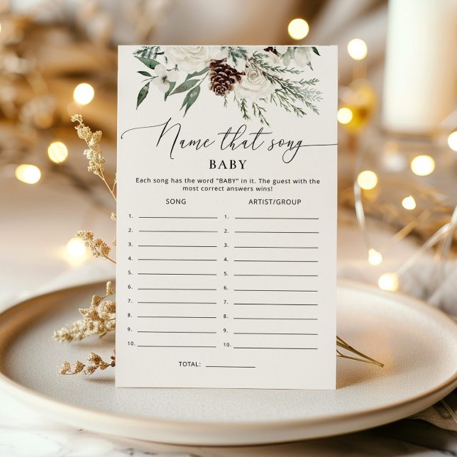 Papier Nom à feuillage persistant qui chanson jeu de baby (Créateur téléchargé)