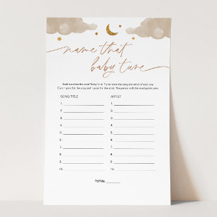 Papier Nom Ce Bébé Tune Twinkle Star Baby shower Jeu