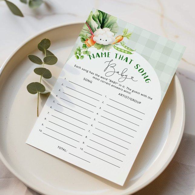 Papier Nom de bébé local que chanson jeu de baby shower (Créateur téléchargé)