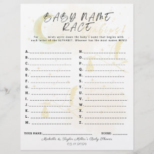 Papier Nom de bébé Race Jeu Oh Babies! Deux cigognes