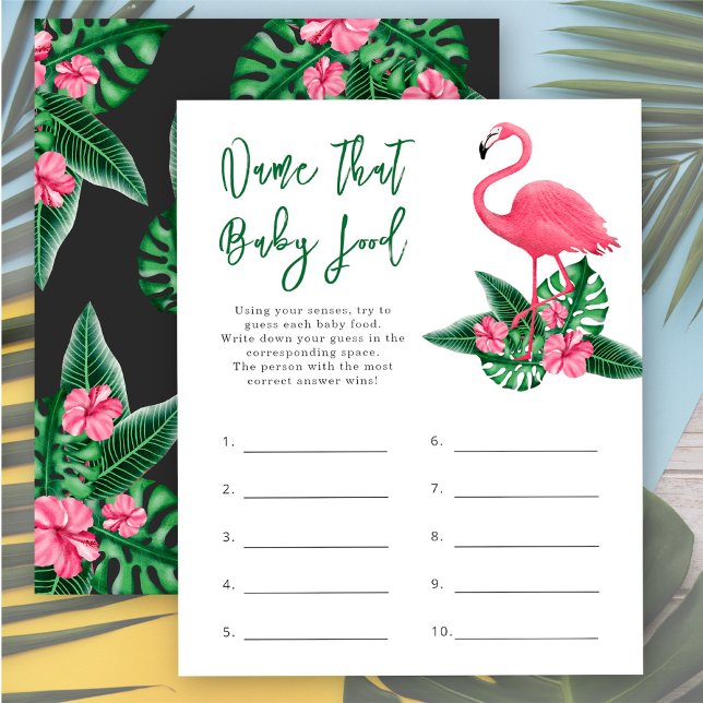 Papier Nom de la nourriture pour bébé - flamingo jeu de b (Créateur téléchargé)