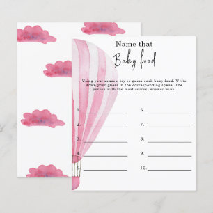Papier Nom de l'aliment pour bébé - jeu de baby shower