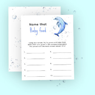 Papier Nom de l'aliment pour bébé - jeu de baby shower na