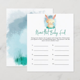 Papier Nom de lapin pour ce jeu de shower de nourriture p