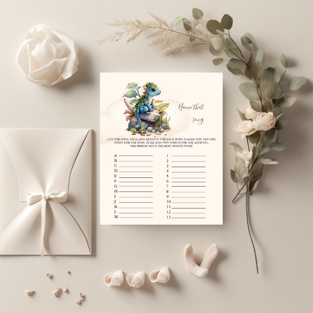 Papier Nom du jeu de Baby shower de chanson (Créateur téléchargé)