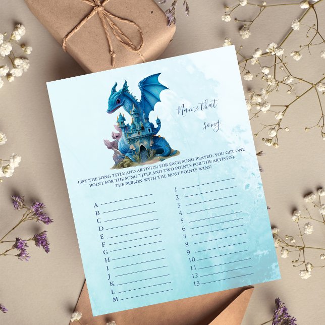 Papier Nom du jeu de Baby shower de chanson (Créateur téléchargé)