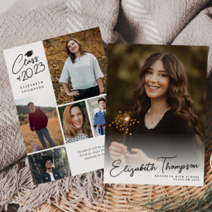 Papier Nom du script budgétaire Faire-part de graduation