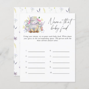 Papier Nom que bébé aliment douche jeu - agneau bébé