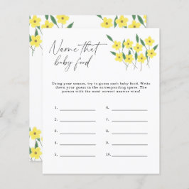 Papier Nom que bébé alimentation jeu de douche - Fleurs s