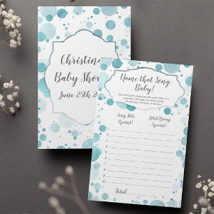 Papier Nom Que Chanson Baby, Confetti Baby Boy Shoy Jeu