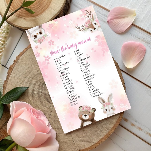 Papier Nom That Baby Animal Game - Woodland Edition (Créateur téléchargé)